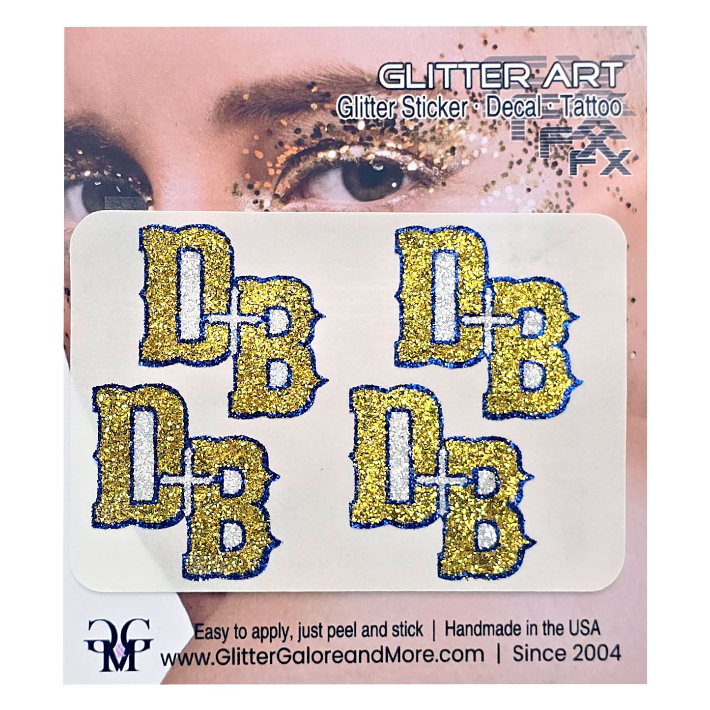 Don Bosco HS 4 Piece Glitter Tattoo Stickers