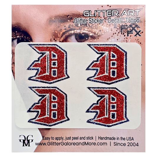 Doral Academy Custom Glitter Tattoo Stickers - 4 Pieces
