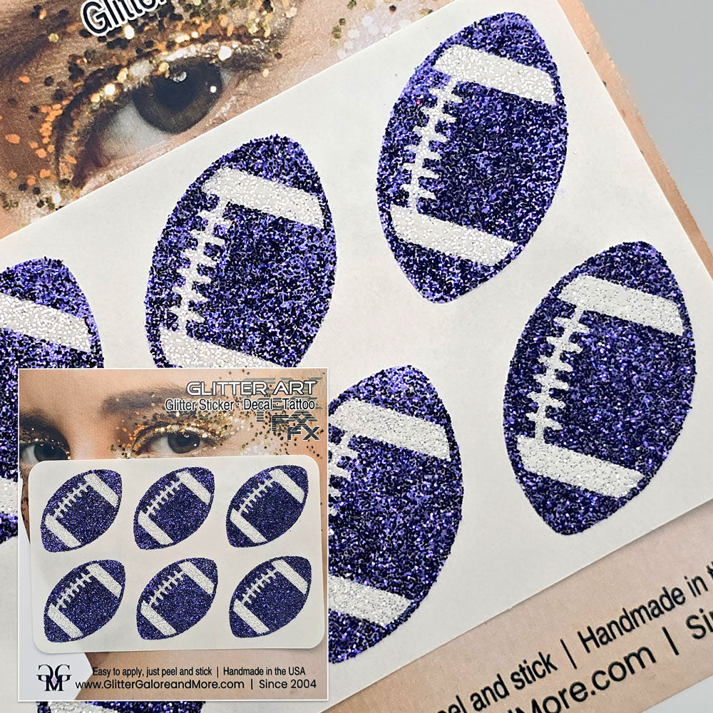 Deep Purple Football Face Tattoo.
