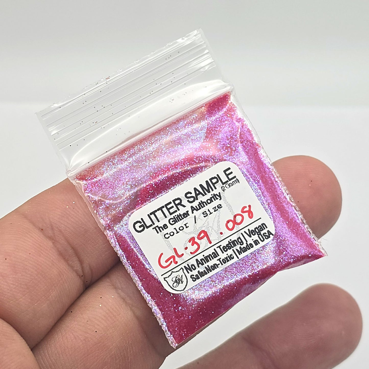 Fuchsia Pink Bulk Glitter - GL-39 Razz-berry Extra Fine Cut .008"