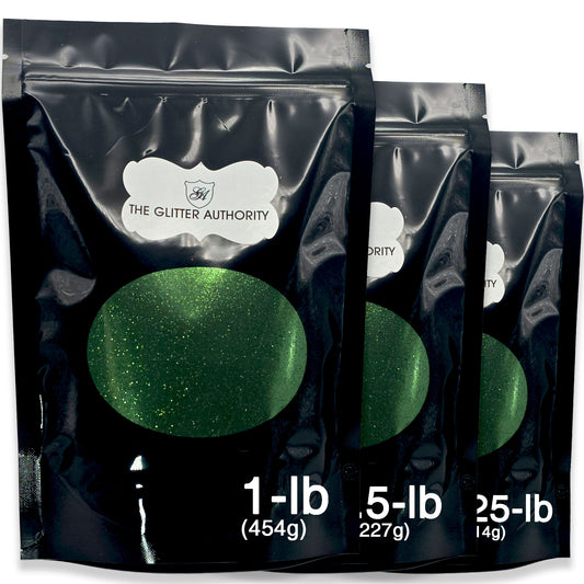 Olive Green Bulk Glitter - GL74 Green Moss Extra Fine Cut .008"