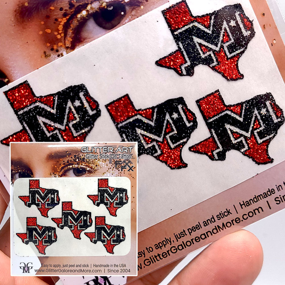 Mexia Black Cats Glitter Tattoo Custom Stickers