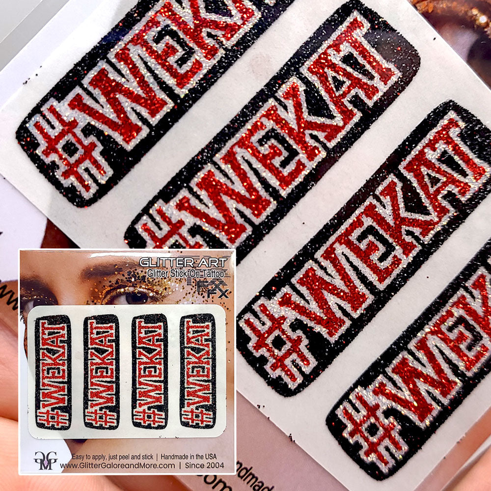 Mexia Black Cats Glitter Tattoo Custom Stickers