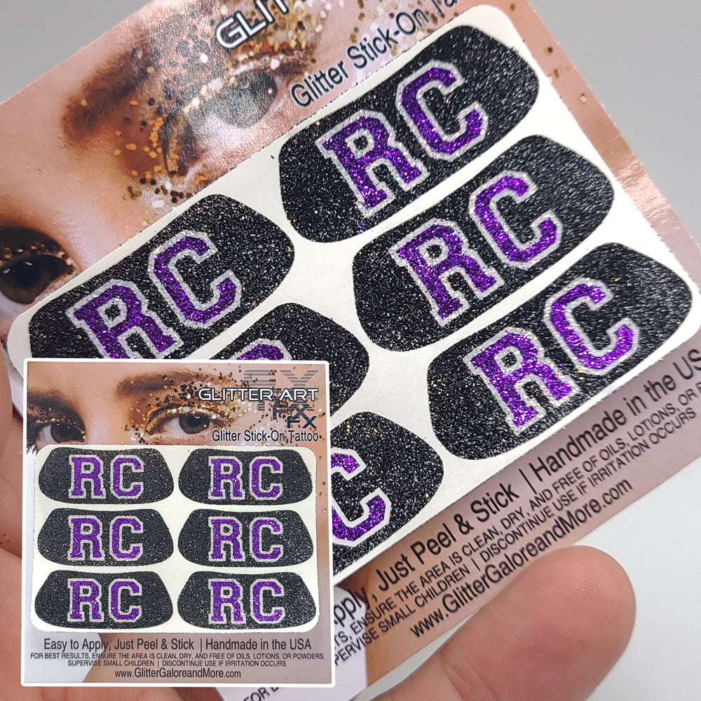 Eye Black Custom Youth Stickers - RC 6 Stickers Per Sheet - Three Colo –