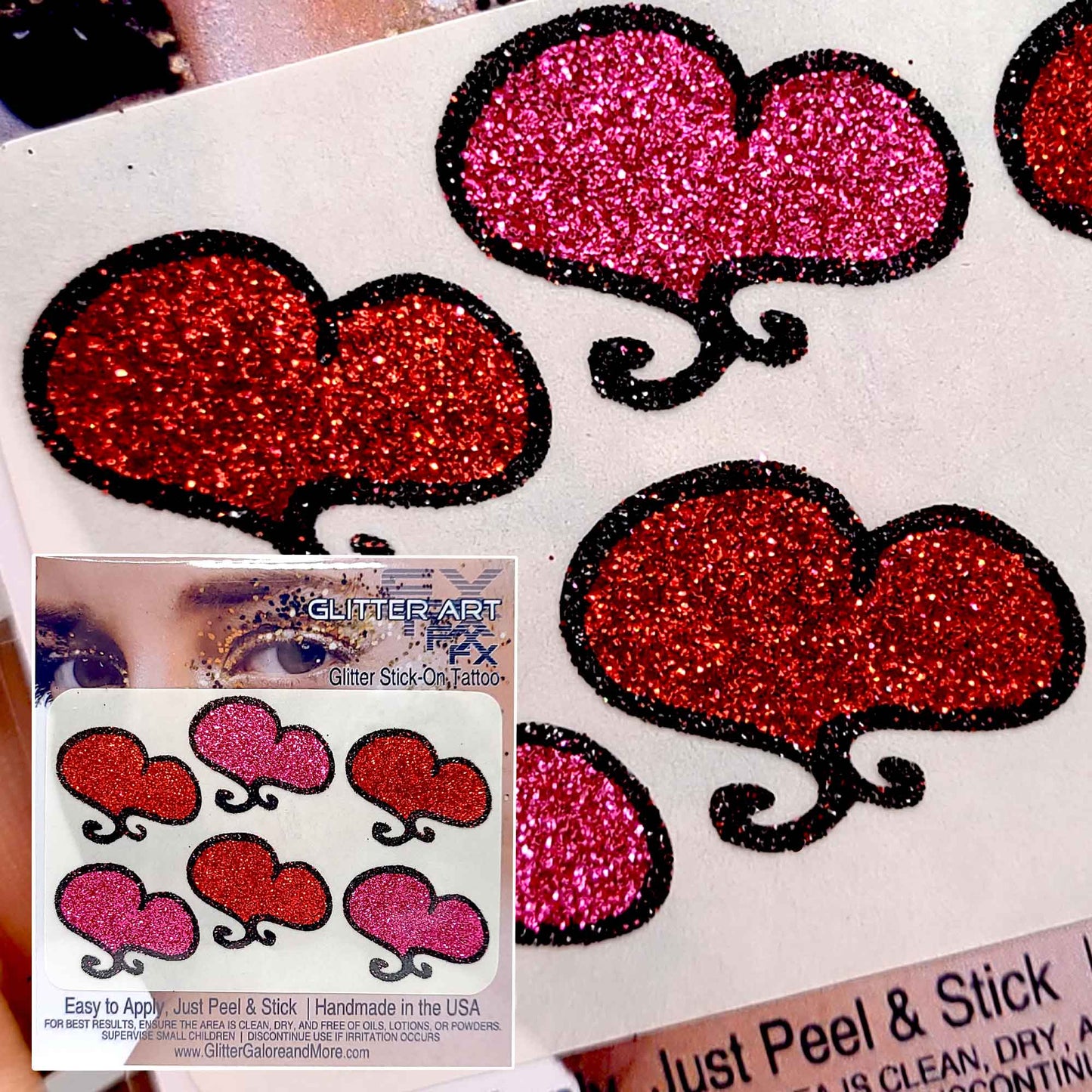 Taylor Swift ERAS Tour Inspired Glitter Tattoo Stickers for Face and Body