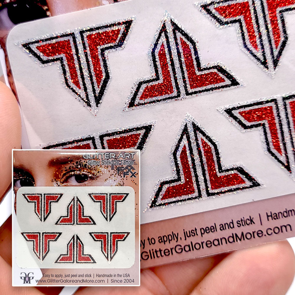 TT Glitter Tattoo Custom Stickers - 6pcs