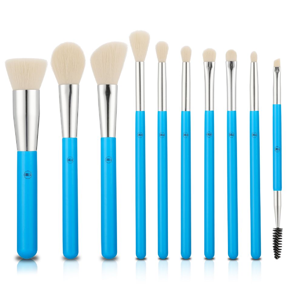 Cyan Brush Set 10 Pieces.