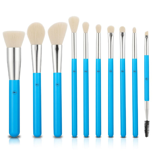 Cyan Brush Set 10 Pieces.