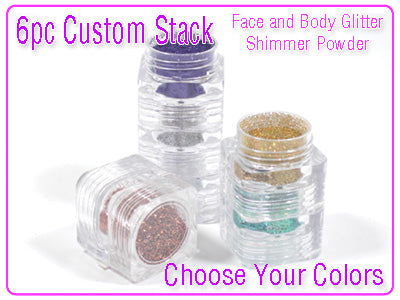 Private Label 6pc Custom Shimmer Glitter Stack