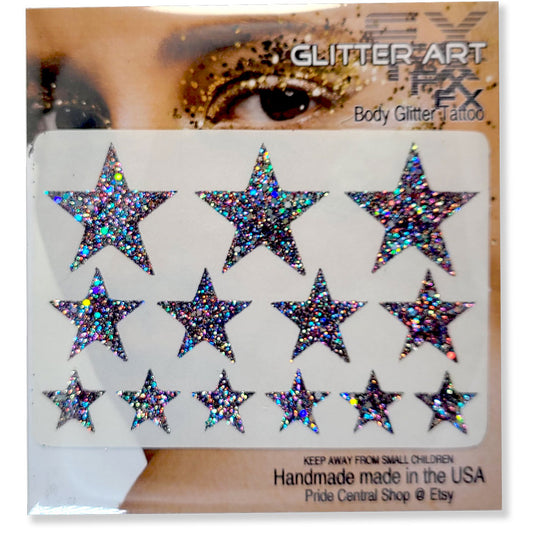 Glitter Stickers Stars - Galaxy