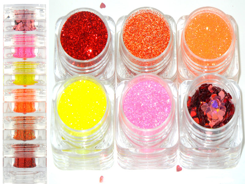 Grl Cosmetics Capricorn 6pc Face Painting Glitter Set