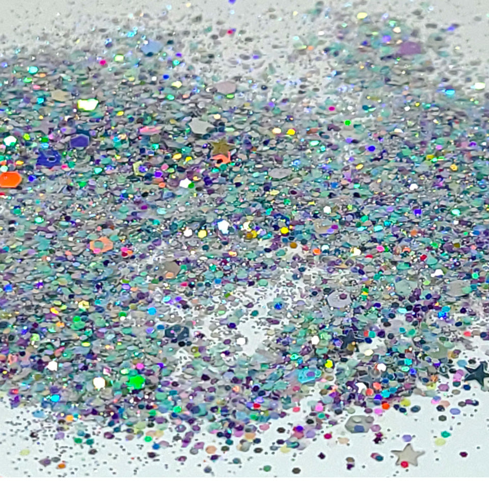 Aurora Borealis Chunky Glitter Mix, Wholesale Bulk