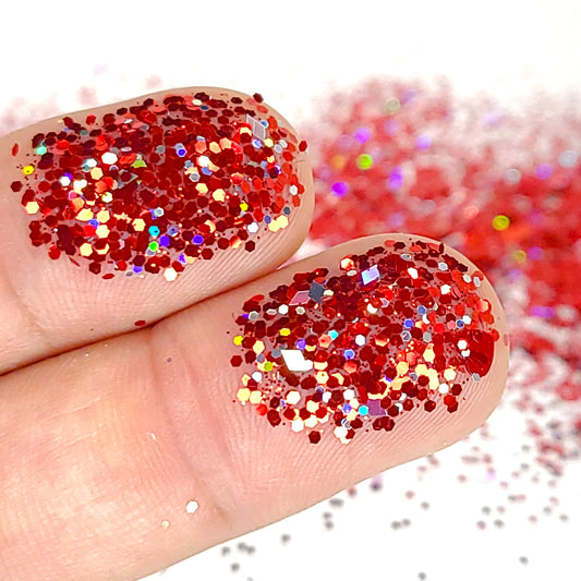 Be Mine Chunky Glitter Mix, 5 Gram Square Jar