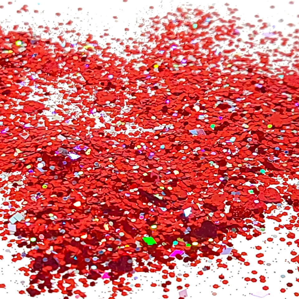 Be Mine Chunky Glitter Mix, 5 Gram Square Jar