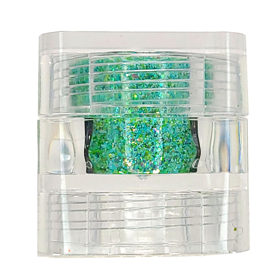 Peppermint Chunky Glitter Mix, 5 Gram Square Jar