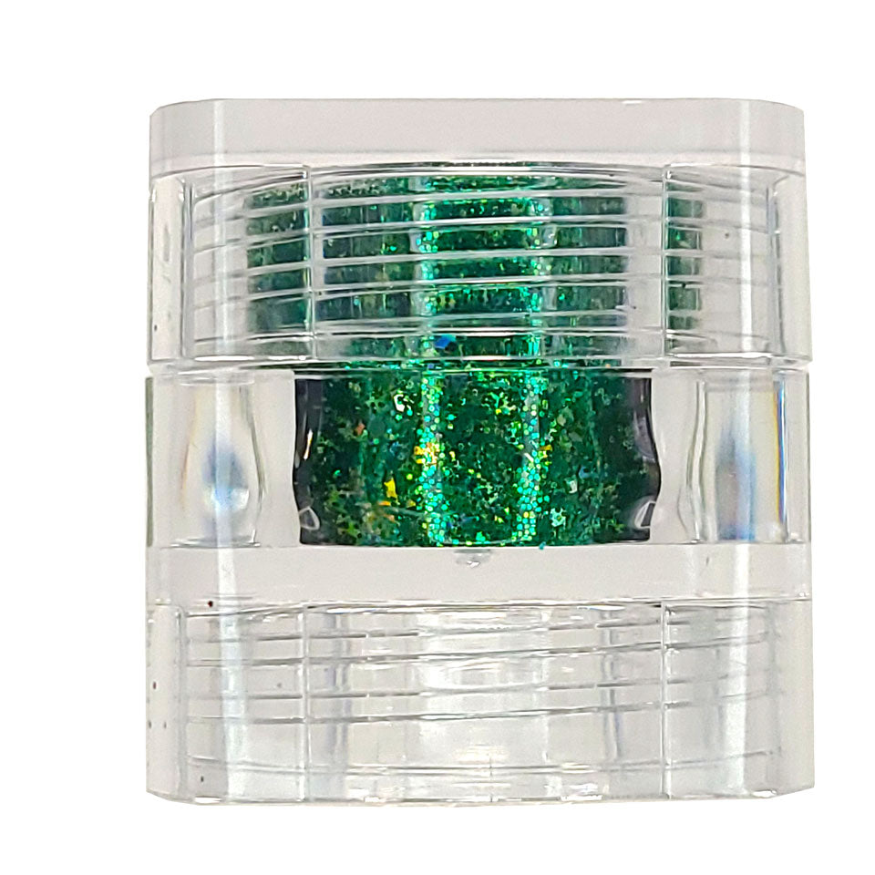 Pot-O-Gold Chunky Glitter Mix, 5 Gram Square Jar