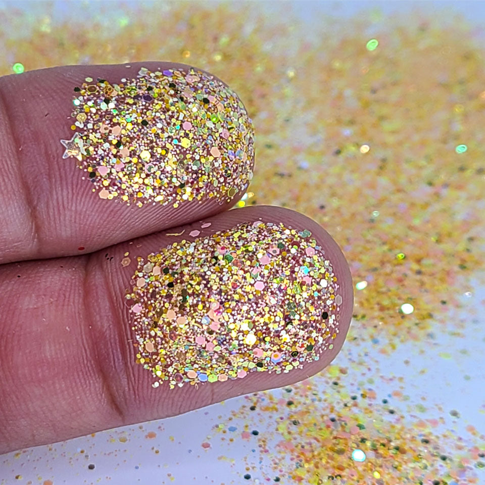 Sherbert Chunky Glitter Mix, Wholesale Bulk