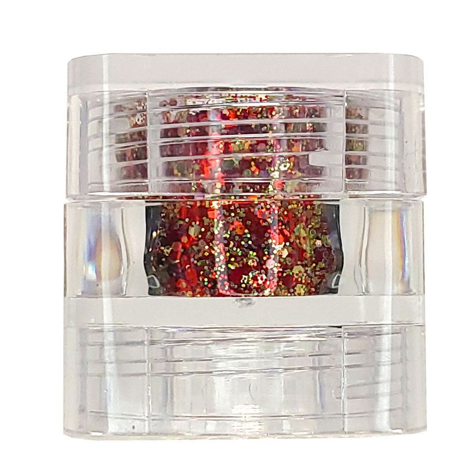 Solar Chunky Glitter Mix, 5 Gram Square Jar