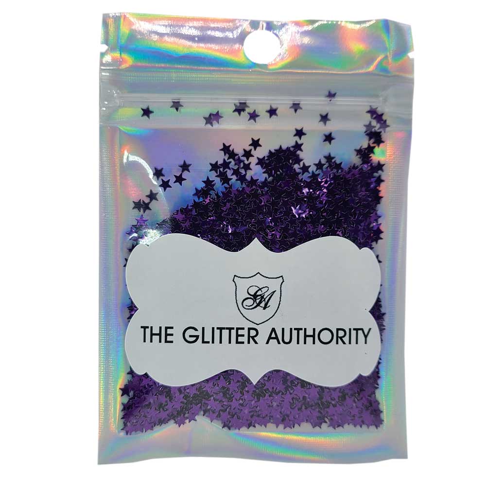 Glitter Confetti Stars - .17oz Bags