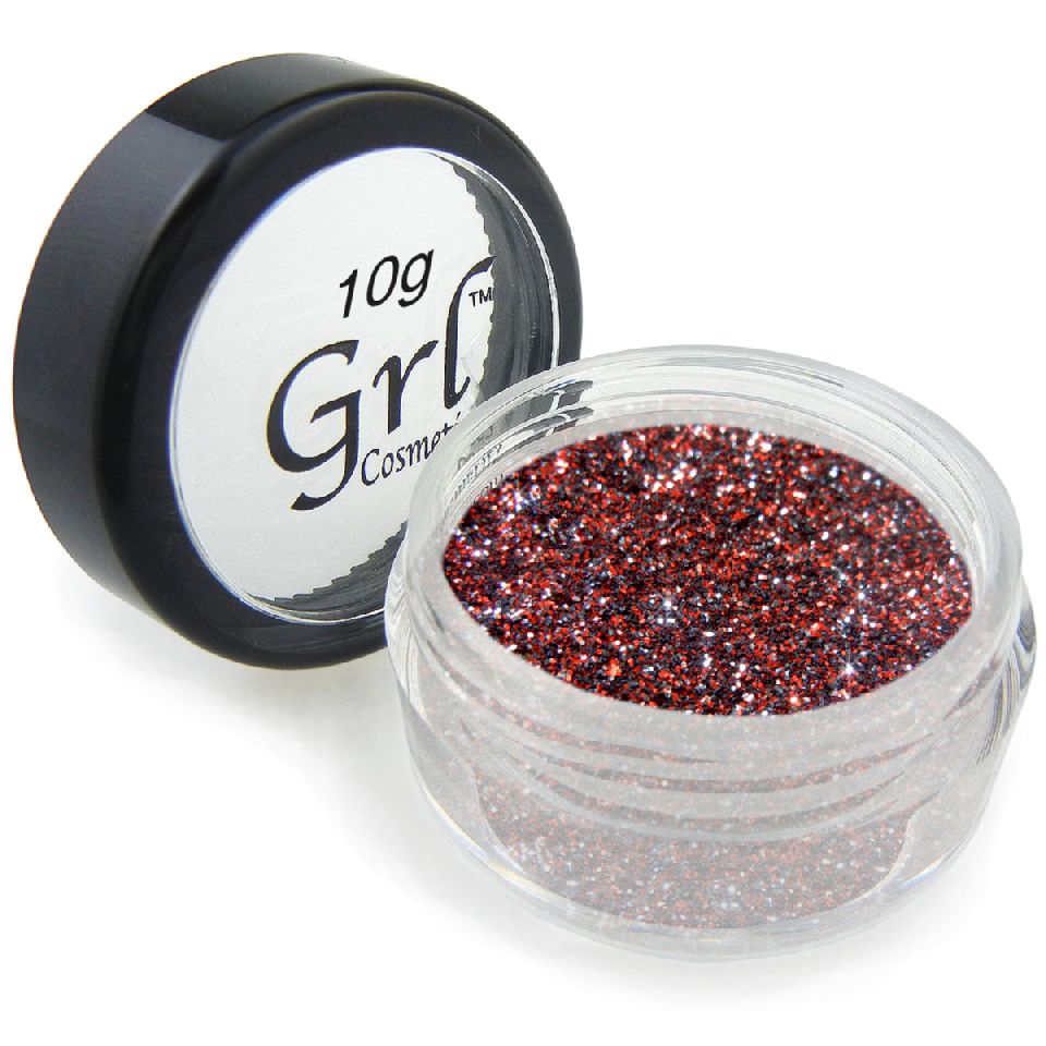 Red-Gunmetal Cosmetic Glitter Magnolia Steel, 10g