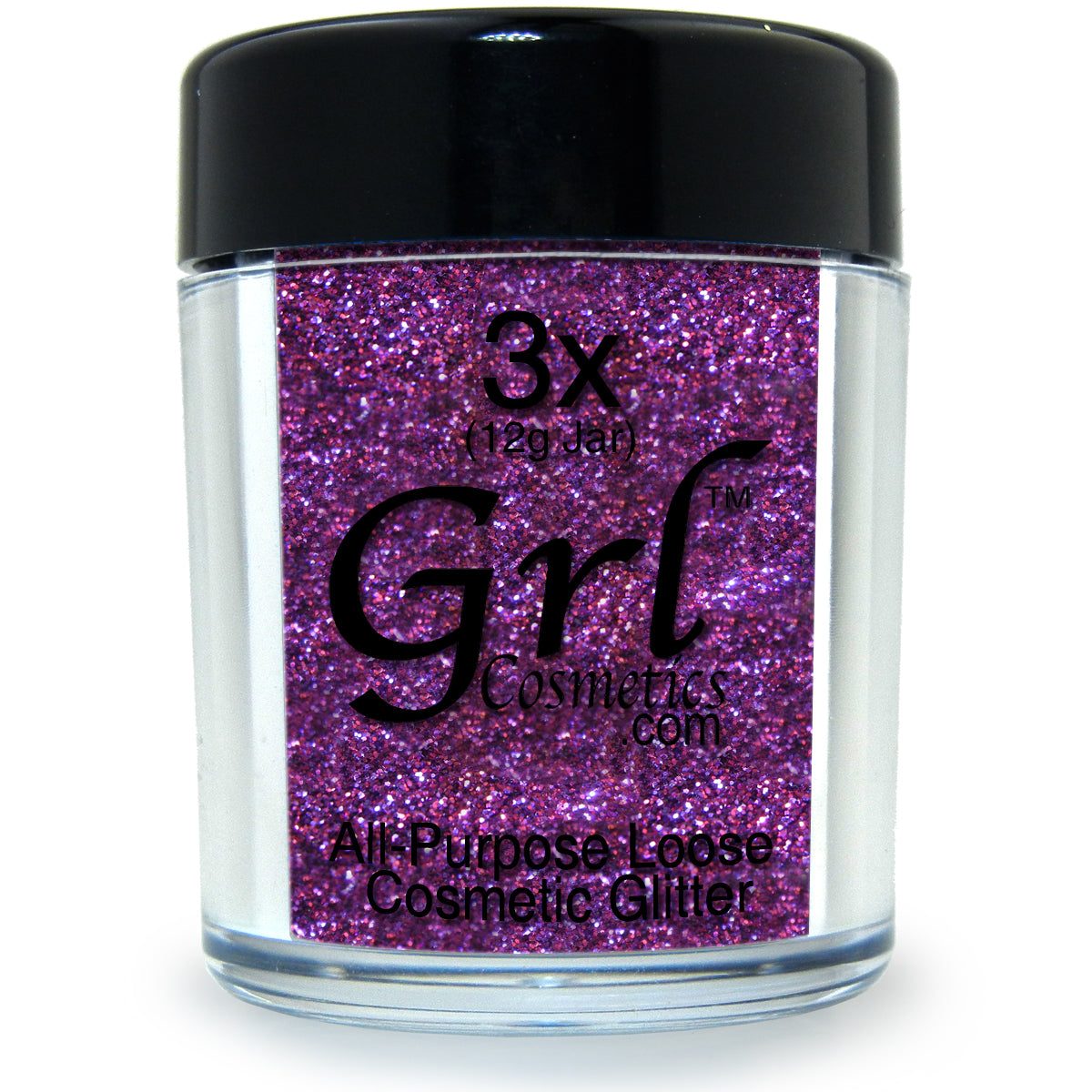 Rich Purple Glitter Powder Groovy, 12 Gram Jar