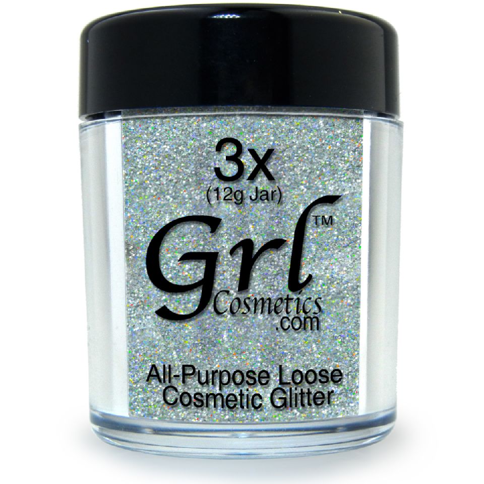 American Silver Glitter Dust 5 Gram Container