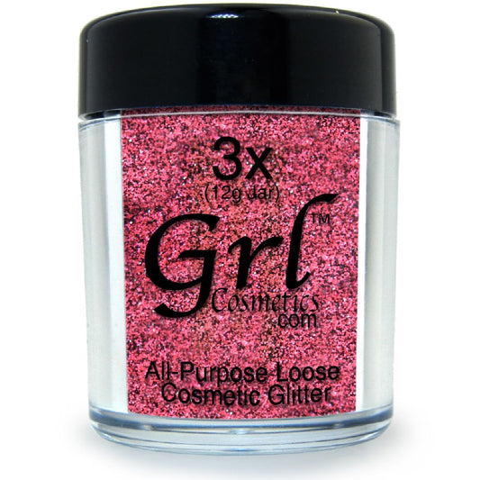 Neon Pink-Black Glitter Powder Wild Fuchsia, 12g