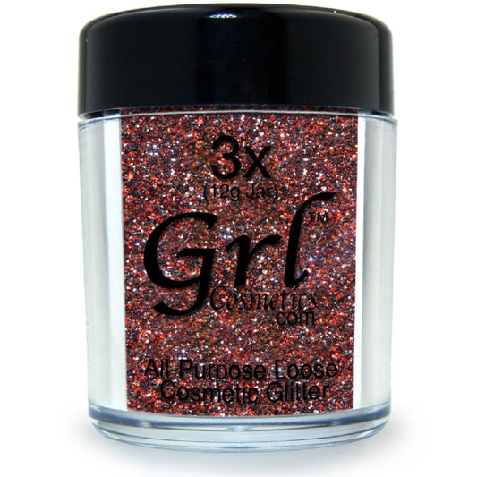 Red-Gunmetal Glitter Powder Magnolia Steel, 12g