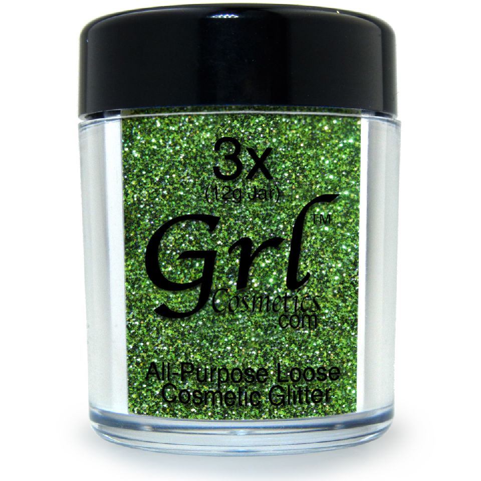 Green-Black Glitter Powder Radio Active, 12g