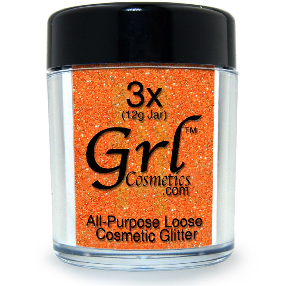 Orange Gold Glitter Powder Rumba, 12g