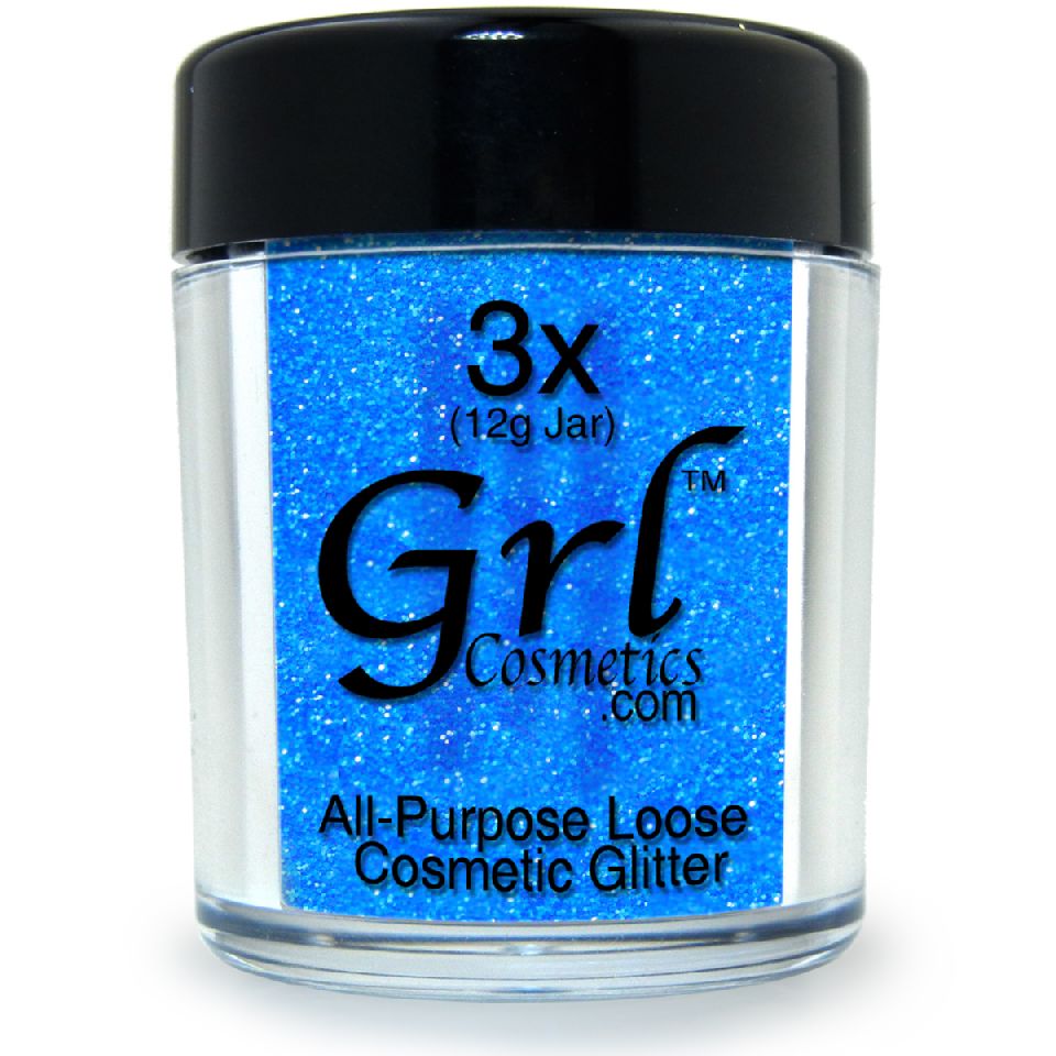 Neon Blue Glitter Powder Neon Blue, 12g