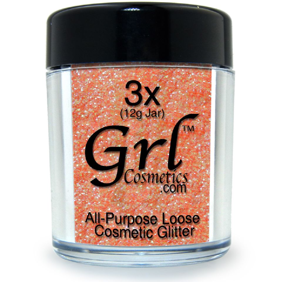 Light Orange Glitter Powder Sunset Orange, 12g