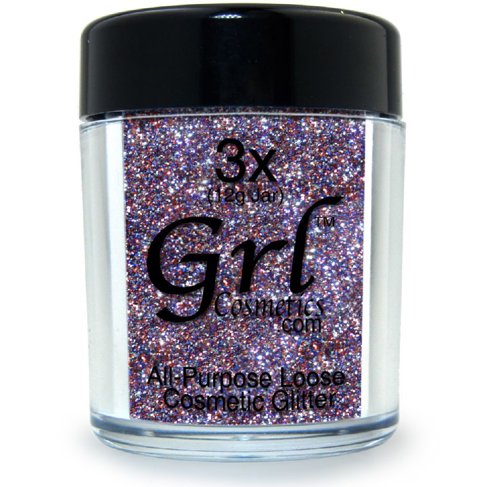 Red, Silver and Blue Glitter Powder Americana, 12g