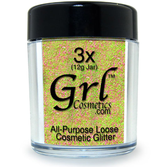Neon Green-Pink Glitter Powder Viper, 12g