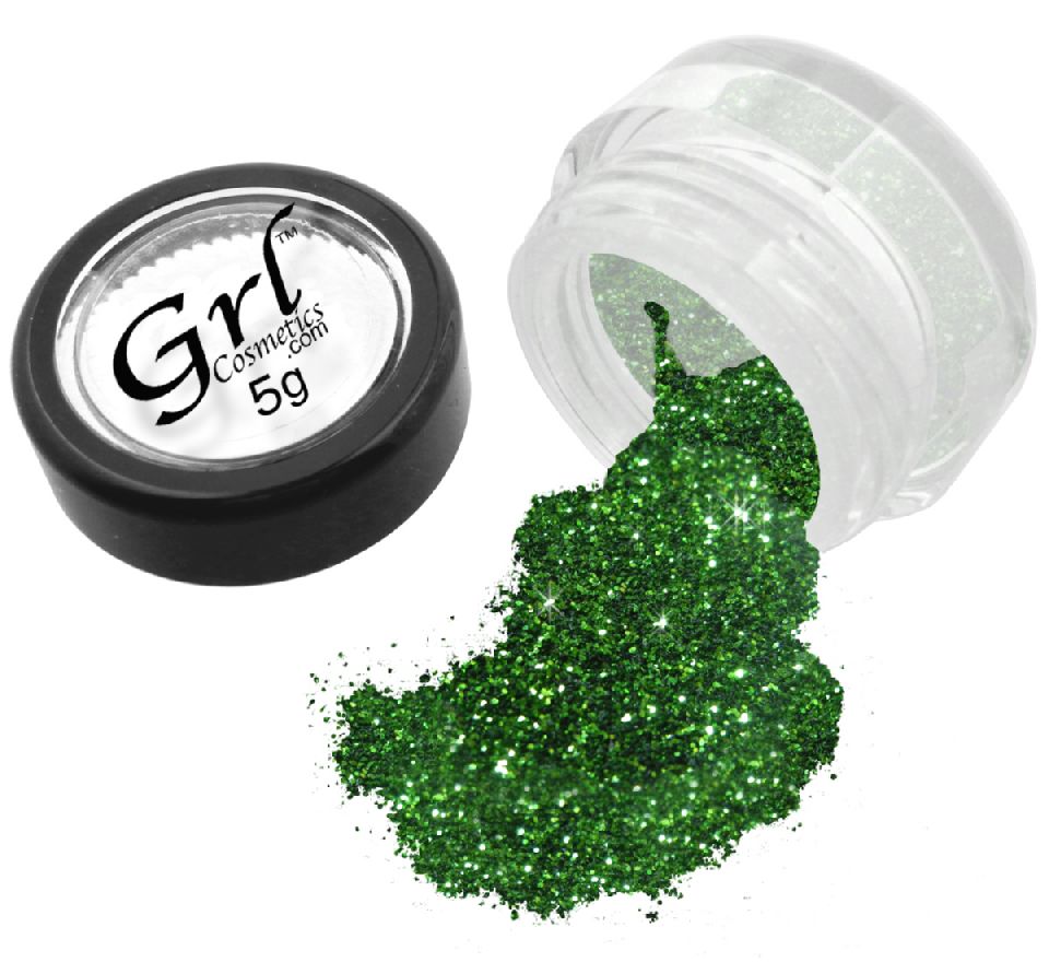 Olive Green Glitter Eyeshadow Moss Green, 5g