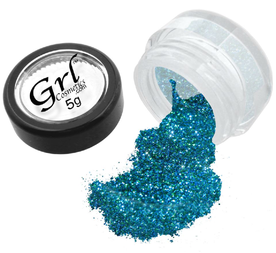 Bright Teal Glitter Eyeshadow Peacock, 5g