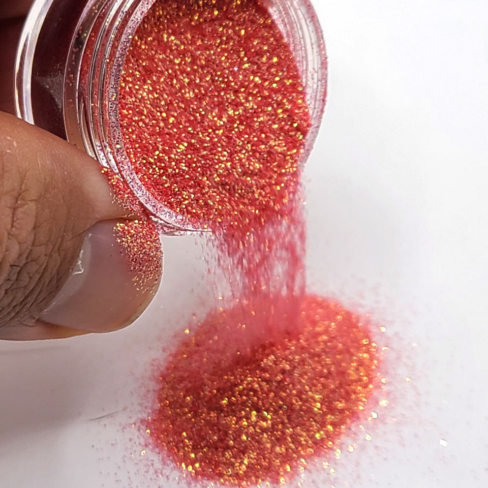 Bright Red Orange Bulk Glitter - GL04 Salsa