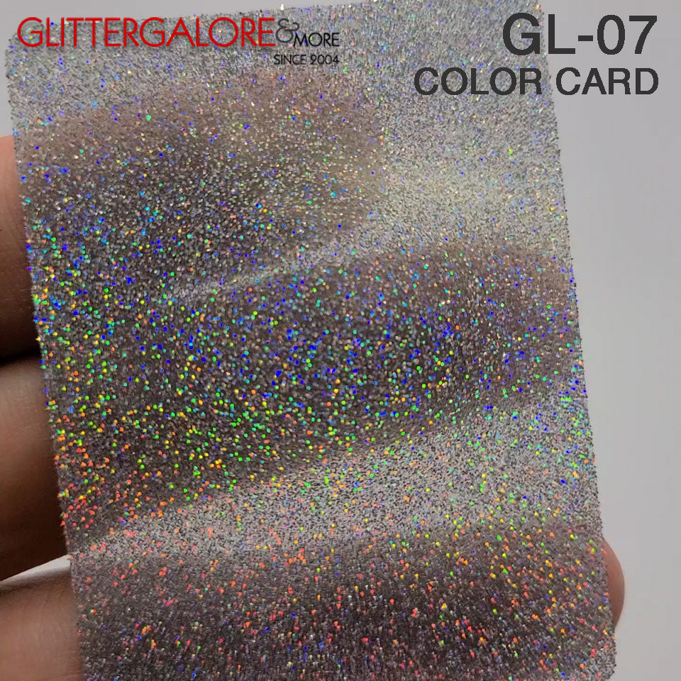 Silver Holographic Bulk Glitter - GL07 Silver Prism Extra Fine Cut .008"