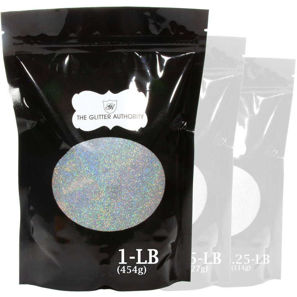 Silver Holographic Bulk Glitter - GL07 Silver Prism Extra Fine Cut .008"