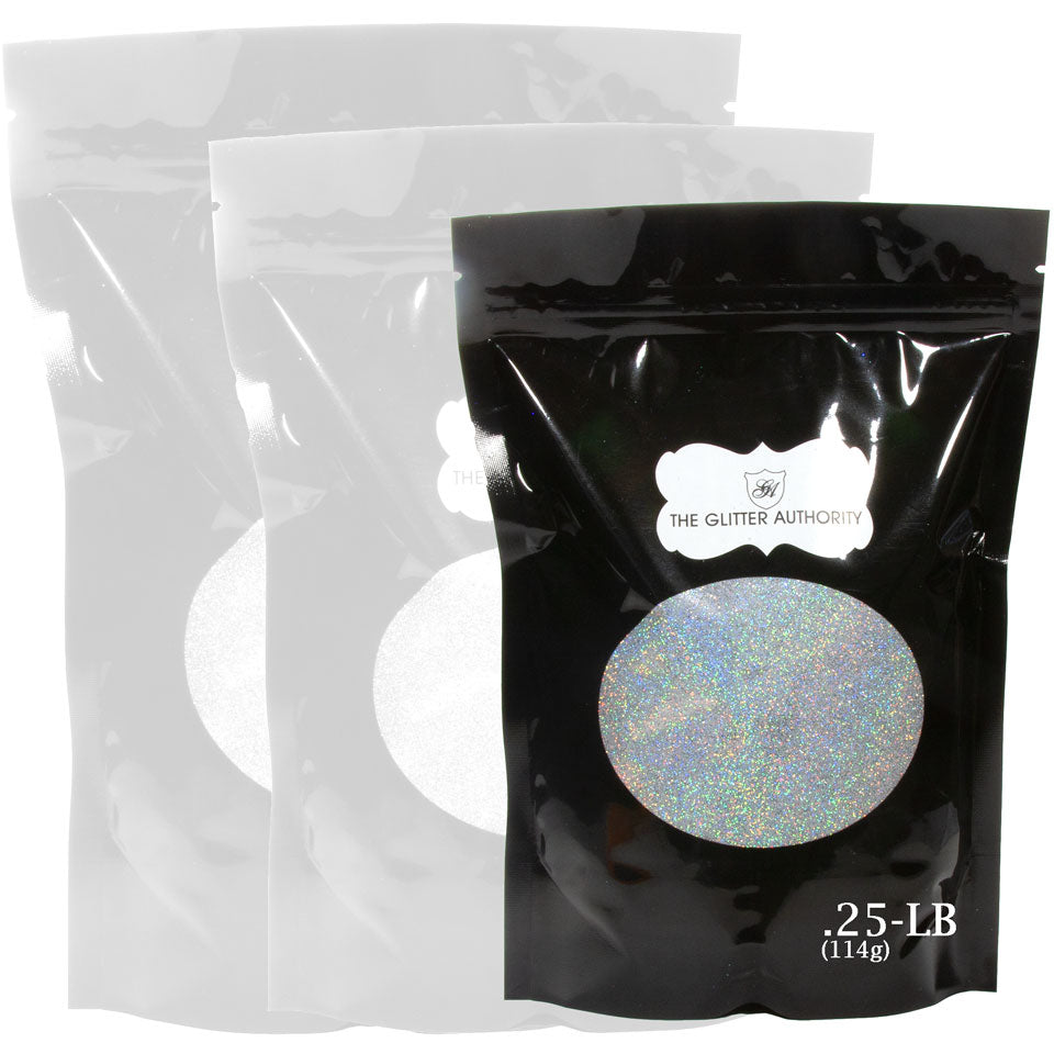 Silver Holographic Bulk Glitter - GL07 Silver Prism Extra Fine Cut .008"