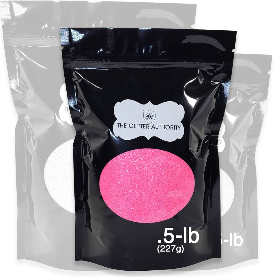Bright Pink Glitter Bulk - GL12 Screaming Pink Extra Fine Cut .008"