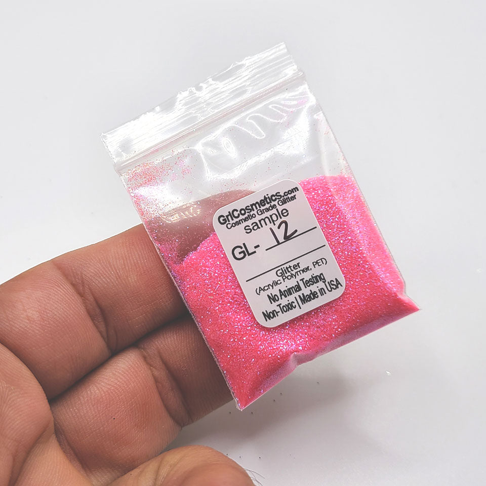 Bright Pink Glitter Bulk - GL12 Screaming Pink Extra Fine Cut .008"