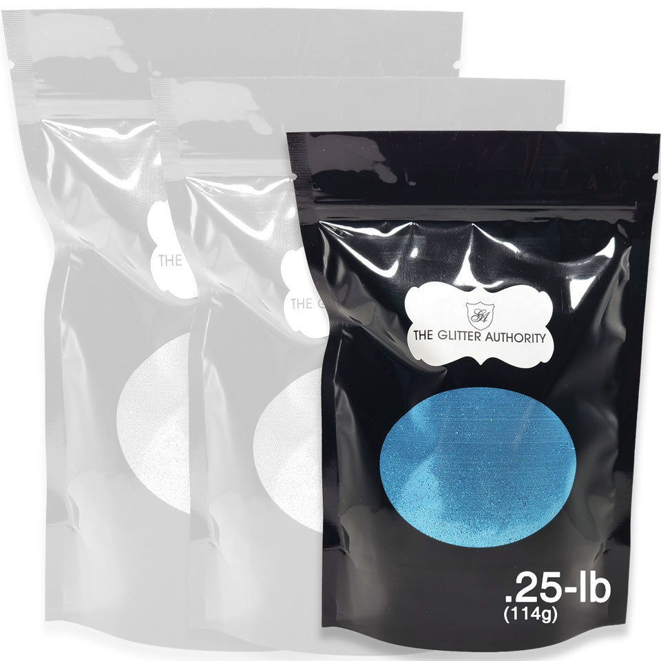 Turquoise Blue Bulk Glitter - GL19 Caribbean Blue Extra Fine Cut .008"