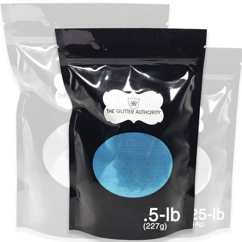 Turquoise Blue Bulk Glitter - GL19 Caribbean Blue Extra Fine Cut .008"
