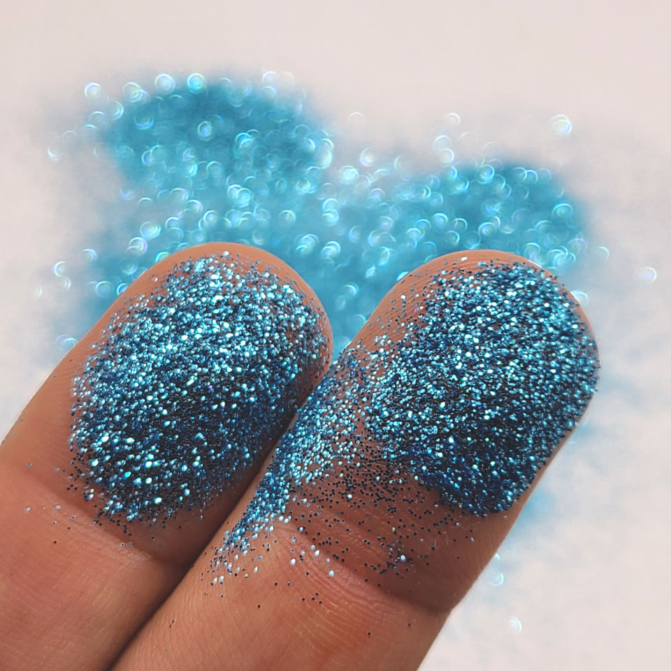 Aqua Blue Bulk Glitter - GL19 Caribbean Blue