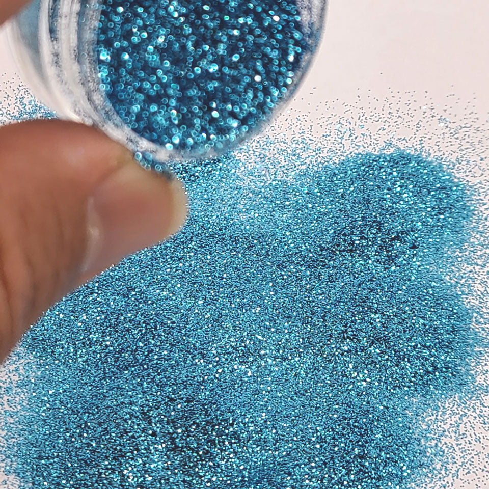 Aqua Blue Bulk Glitter - GL19 Caribbean Blue