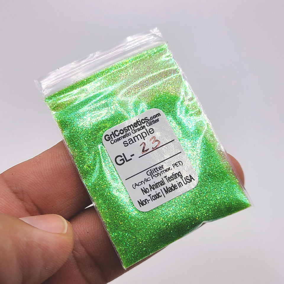 Bright Lime Green Bulk Glitter - GL23 Lime Extra Fine Cut .008"