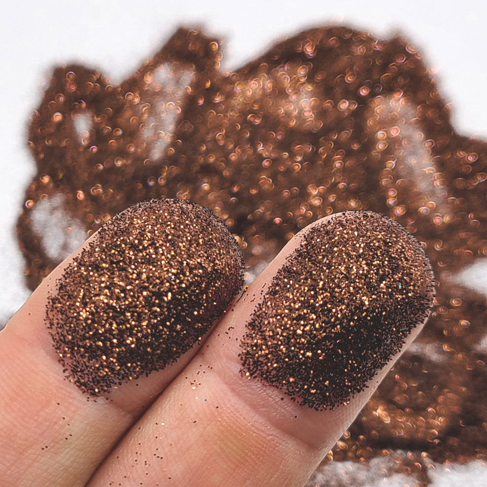 Brown Bulk Glitter - GL26 Chocolate Delight Extra Fine Cut .008