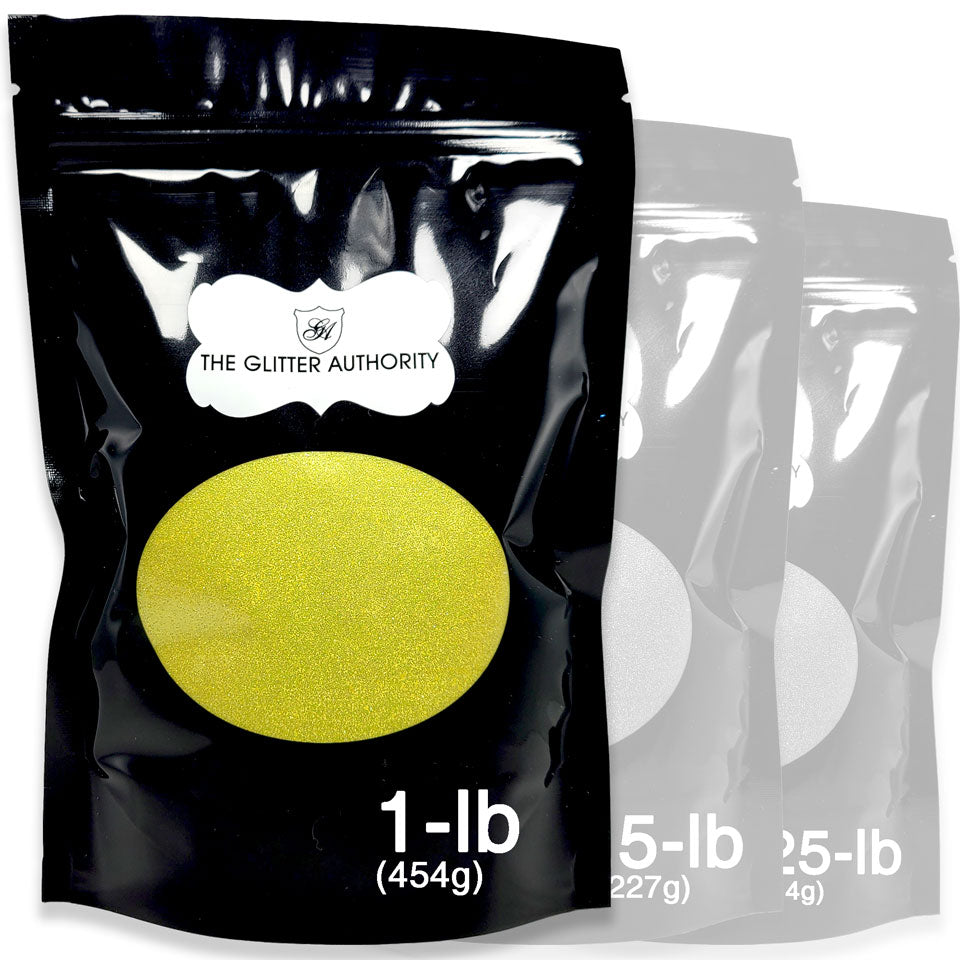 Bright Yellow Bulk Glitter - GL27 Crazy Daisy Extra Fine Cut .008"
