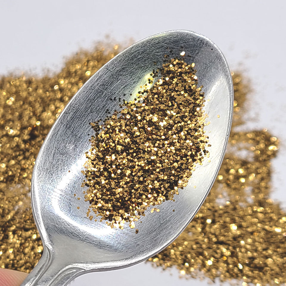 Bronze Gold Bulk Glitter - GL37 Fools Gold (.015 Hex)